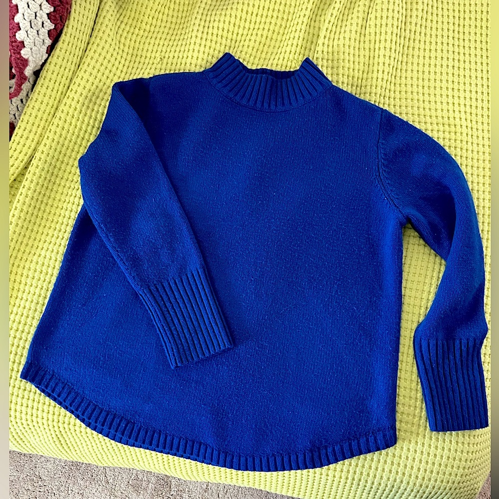 Cobalt Blue Mockneck Sweater